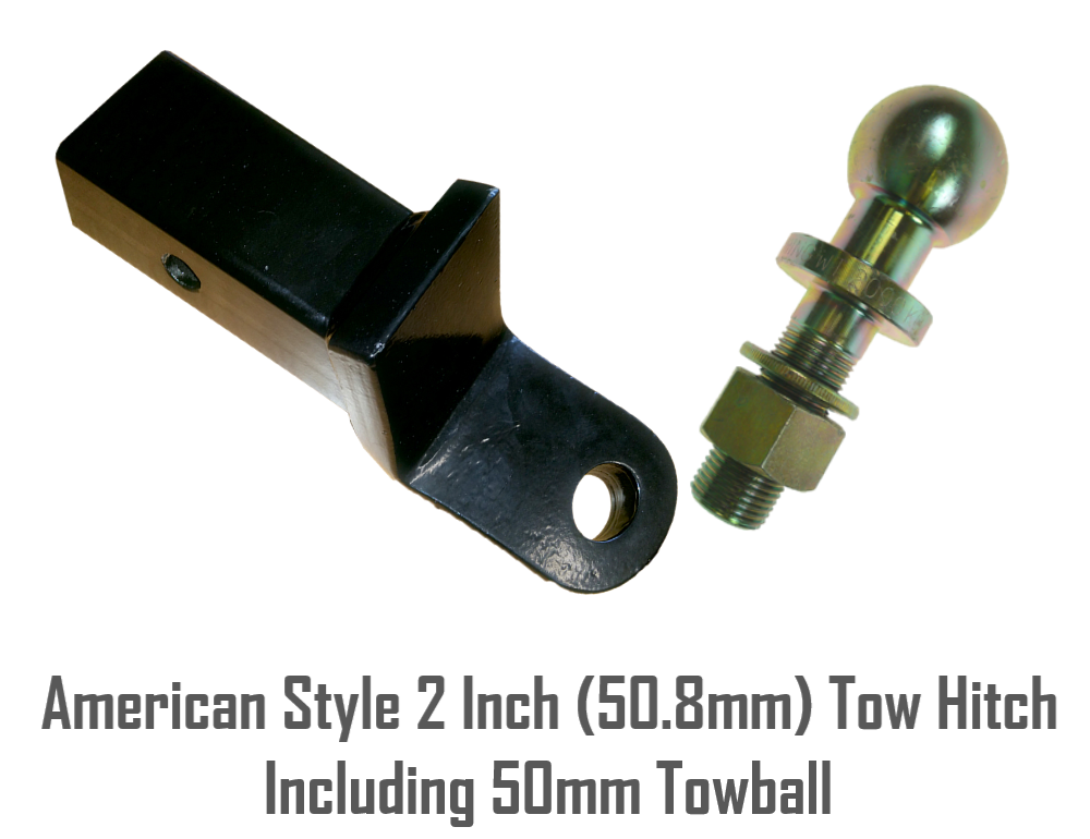 American Style 2 inch Square (50.8mm) Detachable Towbar Hitch with Towball